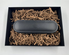 Luxury Black Leather Contact Lens Case