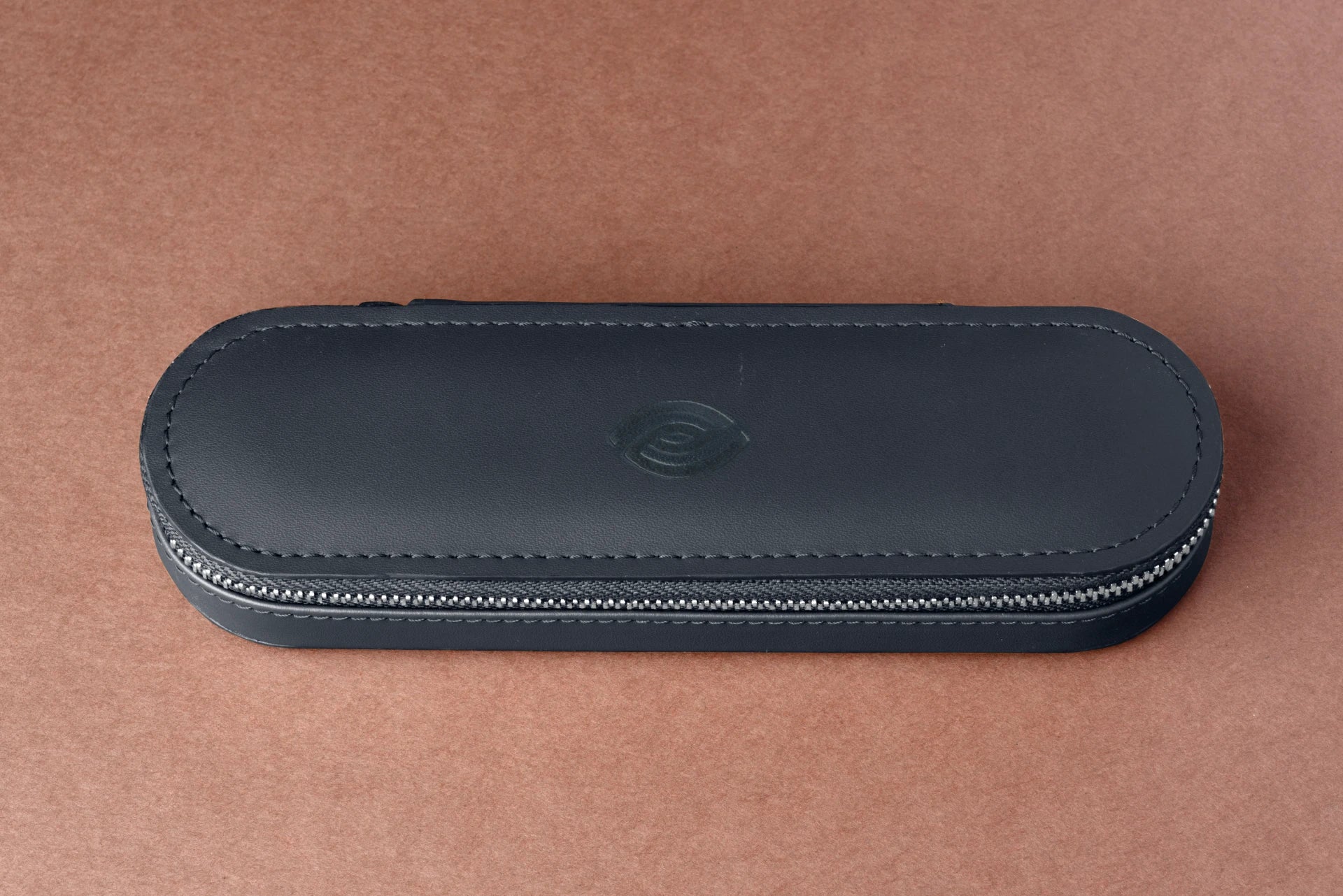 Luxury Black Leather Contact Lens Case