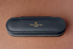 Luxury Black Leather Contact Lens Case