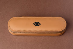 Luxury Brown Leather Contact Lens case