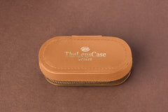 Luxury Black Leather Contact Lens Case