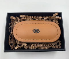 Luxury Black Leather Contact Lens Case